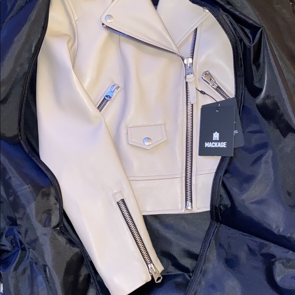 Mackage baya crop leather jacket size xs - Picture 6 of 6
